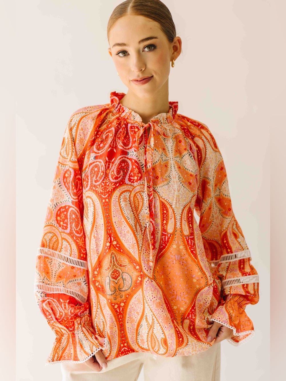 Karla Paisley Patterned Blouse